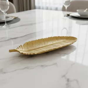 SOLID CAST ALUMINUM GOLD  AND NICKEL PLATED TRAY