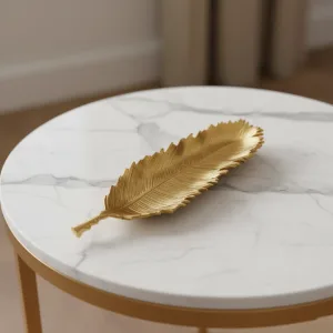 SOLID CAST ALUMINUM GOLD  AND NICKEL PLATED TRAY