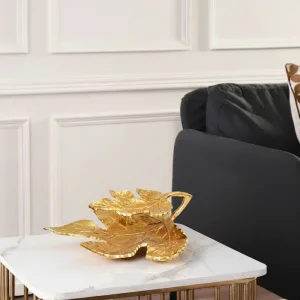 SOLID CAST ALUMINUM GOLD  AND NICKEL PLATED TRAY