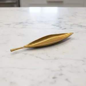 SOLID CAST ALUMINUM GOLD  AND NICKEL PLATED SMALL TRAY